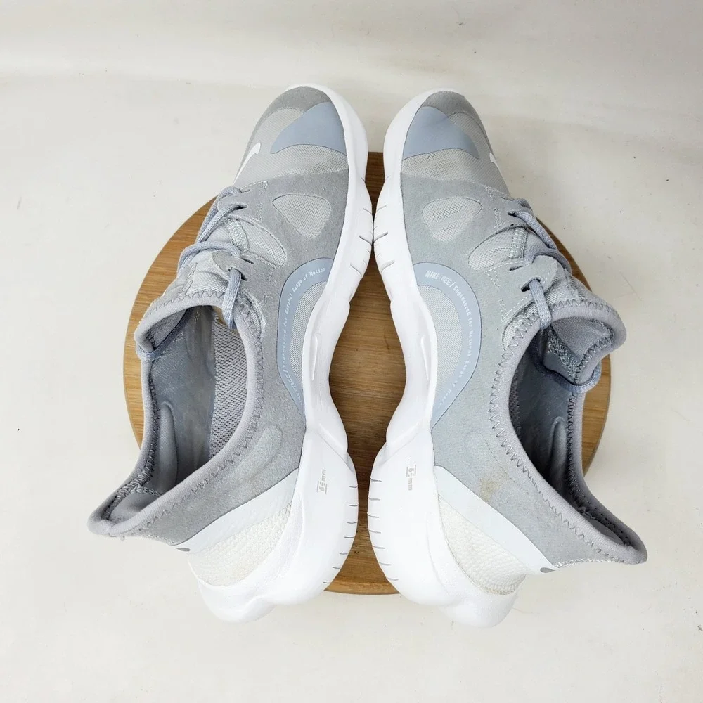 Nike Free RN 5.0 Shoes Womens 7 Wolf Grey Lightweight Barefoot Sneaker